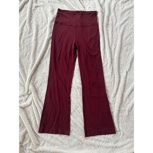 Lululemon Groove Flare Pant Red Merlot Size 8 Yoga Athleisure Nulu
